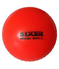 Sixer PVC Cricket Wind Ball Set of 6 Pcs, Full Size, Red, Orange, Blue, Green, Multicolour