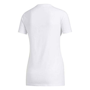 adidas womens Floral Tee White Small