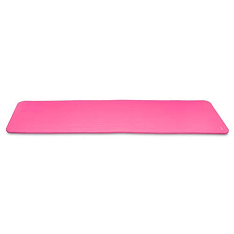 Image of AmazonBasics 13mm Extra Thick Yoga and Exercise Mat with Carrying Strap, Pink