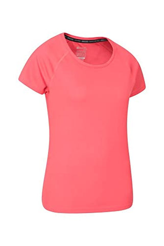 Image of Mountain Warehouse Endurance Womens T-Shirt - Ladies Top, Coral (Plain), 20