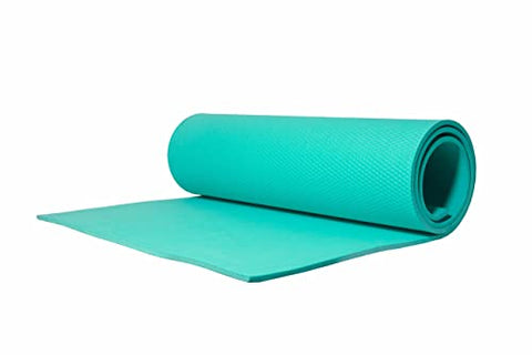 Image of SS BROS Premium Yoga Mats Eco Friendly Non Slip Yoga Mat 6 feet, Non Slip Surface - 72"x 24" (Aqua, 6 MM)