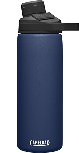 CamelBak Chute Mag Water Bottle 20oz, Insulated Stainless Steel, Navy (600ml)