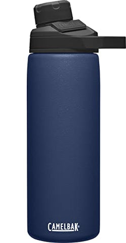 Image of CamelBak Chute Mag Water Bottle 20oz, Insulated Stainless Steel, Navy (600ml)