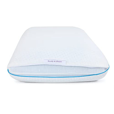 Image of Livpure Smart Memory Foam Cool Gel Infused Pillow with Standard Size 16 x 24 Inch - White ( Pack of 1 )