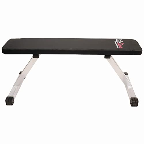 Lifeline Plain Exercise Bench for Weight Strength Training, Sit Up Abs Multipurpose Fitness Exercise Gym Workout for Full Body Workout of Home Gym - LB 313 (15 KG, Multicolour)