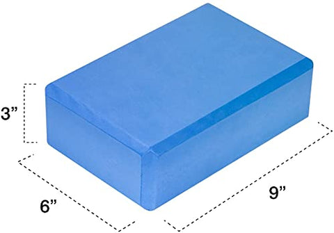 Image of Fashnex Yoga Blocks - High Density EVA Foam Bricks Yoga Foam Exercise Blocks (9 x 6 x 3 inches, Set of 2) (As Per Image)