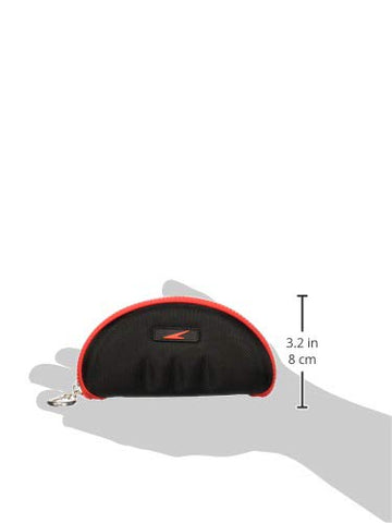 Image of Speedo Team Goggle Case, Black/Red