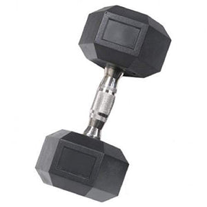 J MARQUE Rubber Coated Professional Hex Dumbbells (5 KG x 2 PCS = 10 KG) ; Hex Dumbbells(Black) (JMHXDMB_5)