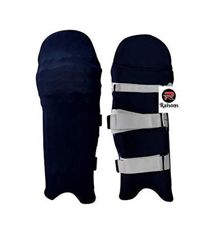 Image of Raisons Spandex Cricket Leg Guard Pad Skin - Cover/Outer Skin (1 Pair Navy Blue)
