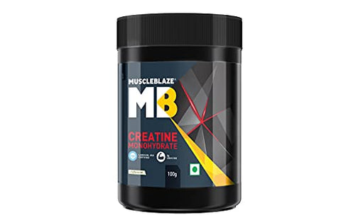 Image of MuscleBlaze Creatine Monohydrate, India's Only Labdoor USA Certified Creatine (Unflavoured, 100 g / 0.22 lb, 33 Servings)