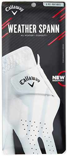 Callaway Golf 2019 Men's Weather Spann Glove, All Weather Durability, Single Pack, Right Hand