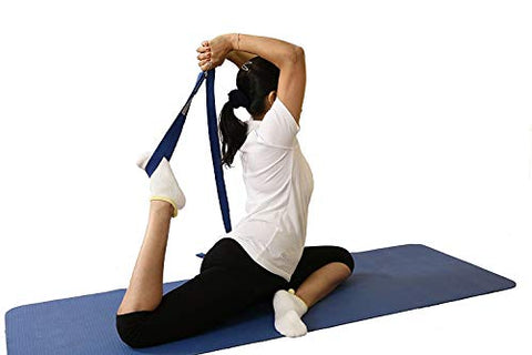 Image of Fitness Guru Yoga Strap – Durable Cotton Exercise Straps – Adjustable D-Ring Buckle Gives Flexibility for Yoga, Stretching & General Fitness