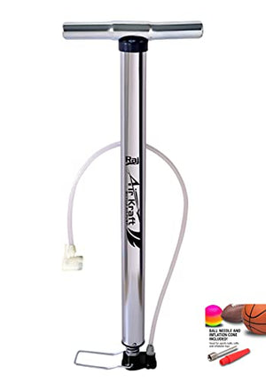 Raj Airkraft High Pressure Chrome Air Pump For Car Bike Bicycle Motorcycle Ball And Inflatable Furniture/Toys