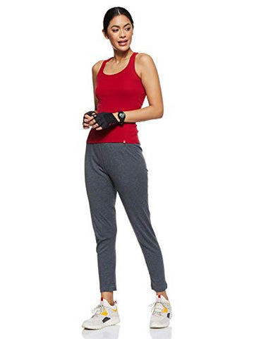 Image of Jockey Women's Thermal Leggings with Concealed Elastic Waistband 2520_Charcoal Melange_S
