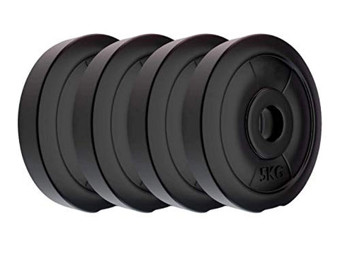 Image of RV PVC 28 KG Dumbbell Set, Black, PVC/28KG/5X4,2X4KGDM1