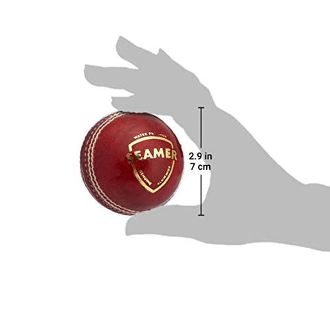 Image of SG Leather Cricket Ball, Adult, (Red)