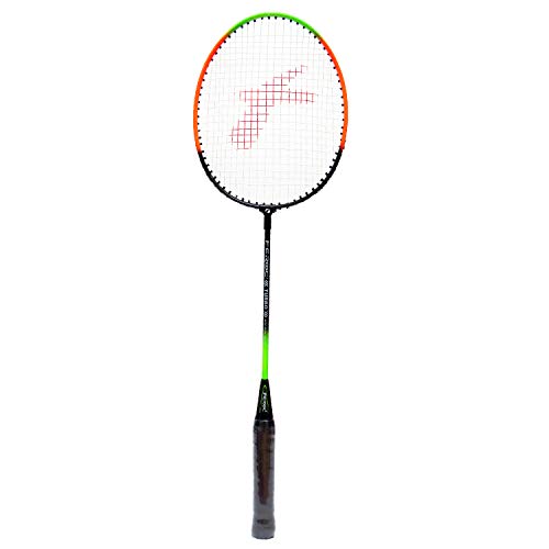 FEROC Aluminium Set of 2 Badminton Racket with 3 Pieces Feather Shuttles with Full-Cover