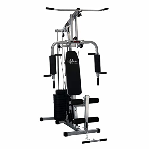 Lifeline Fitness HG-002 Multi Home Gym Full Body Workout Combo with LB-310 Abdominal/Situp Bench,