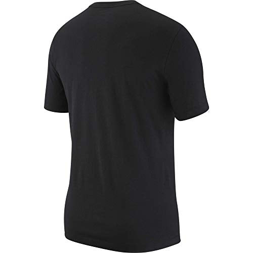 Nike Men's Sportswear Just Do It. T-Shirt, Shirts for Men with Classic Fit, Black/Mystic Red/Platinum Tint, L