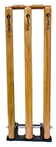 Image of SAS Sports Cricket Wooden Spring Back Stump Set