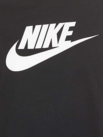 Image of Nike Womens NSW Tee Essential Crop Icon T-Shirts BV6175-010 Size XS Black/White