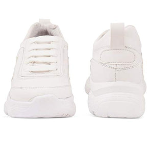 Blinder Womens Sneakers White (AP-1-white-full-sneaker-heel-ladies-38)