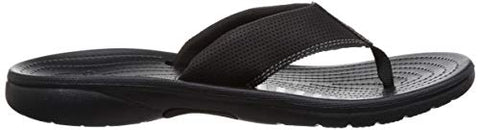 Image of crocs Men's Bogota Flip M Black Slipper-9 UK (M10) (204971-060)