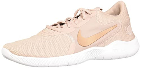 Image of Nike Women's Flex Experience Run 9 Stone Mauve/Platinum Tint/Metallic Red Bronze Shoes-7 UK (9 US) (CD0227)