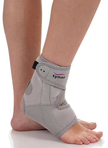 Tynor Ankle Support (Neo), Grey, Universal Size, 1 Unit & Elbow Support, Grey, Medium, 1 Unit