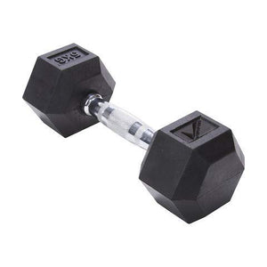Verified Rubber Coated Professional Hex Dumbbell Set (2.5Kg,5Kg,7.5Kg,10Kg,12.5Kg,15Kg,20Kg,25Kg) (5)