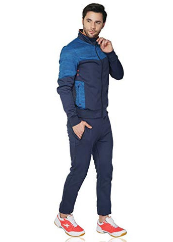 Image of Vector X Navy Chevron Mens Lightweight Sports Track Suit (Navy)