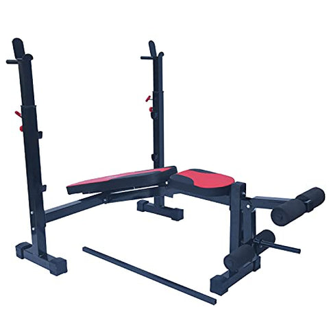 Image of Brite Fitness Decline Multi Adjustable Olympic Bench for Home Gym (Black)