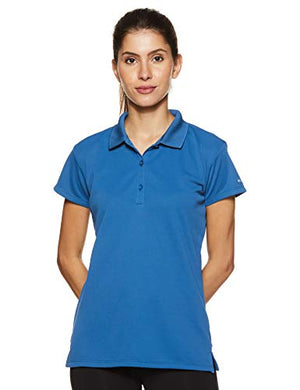 Columbia Women's Plain Regular fit T-Shirt (FL6087-483-M_Deep Rust Storm M)