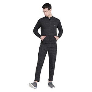 GenX Men's Cotton JOGGER Black Millange Track Suit, X-Large (GENX_JOGGER_BM)