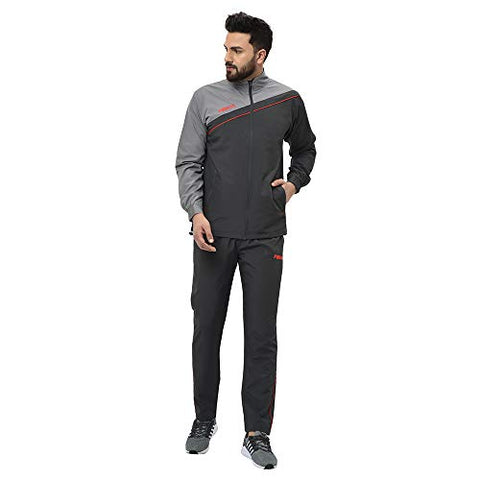 Image of Fallyn Men's Polyester Regular Fit Track Suit for Men Sports Suits for Boys Stylish Trekking Suit Running Suit Warm for Body (Dark Grey_X-Large)