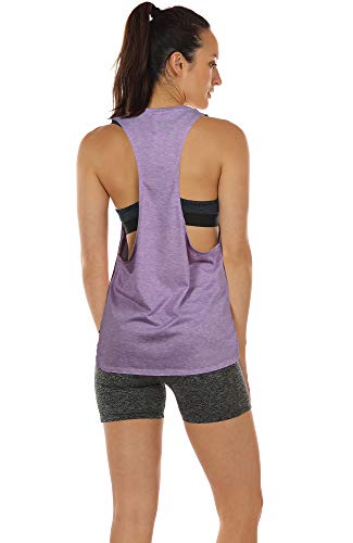 icyzone Workout Yoga Fitness Sports Racerback Tank Tops for Women