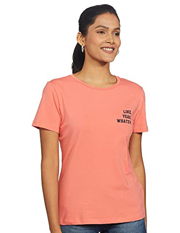 Image of Amazon Brand - Inkast Denim Co. Women's Regular Work Utility T-Shirt (PAG106A_Blush & Pink & Blue S)