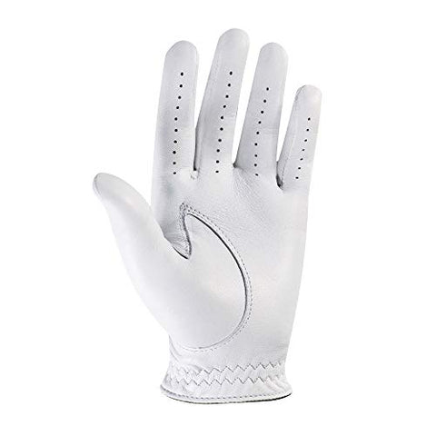 Image of FootJoy Men's StaSof Golf Glove White Medium, Worn on Right Hand