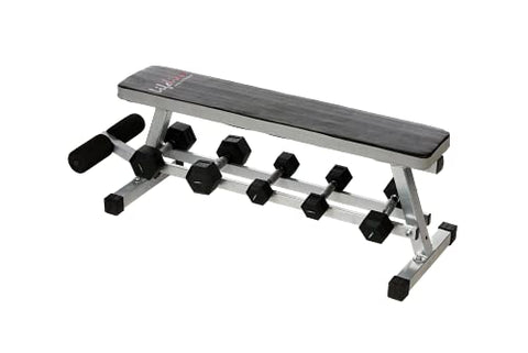Image of Lifeline Plain Bench with Dumbbell Stand LB 318 Flat Bench for Home & Professional Gym Utility Exercise Bench for Weight Strength Training, Sit Up Abs Multipurpose Fitness Exercise Gym Workout for Home Gym