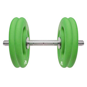 Kakss Neoprene Coated Weight Plates 1Kg X 4 Pc (30-Mm Center Hole) (1), Green