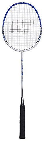 Image of RiteTrak Sports FiberFlash 7 Badminton Racket Set, Featuring 2 Carbon Fiber Shaft Racquets, 3 Shuttlecocks Plus Fabric Carrying Bag All Included (Red/Blue/White)