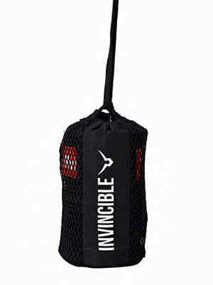 Invincible Mexican Style Semi-Stretch Hand Wraps Black 2.5 Meter