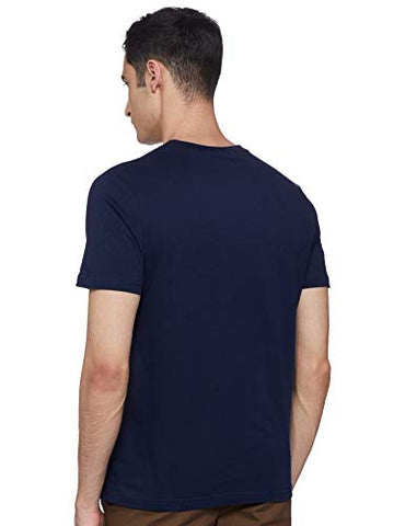 Image of US Polo Association Men's Solid Regular Fit T-Shirt (I633-195-PL_Navy_X-Large)
