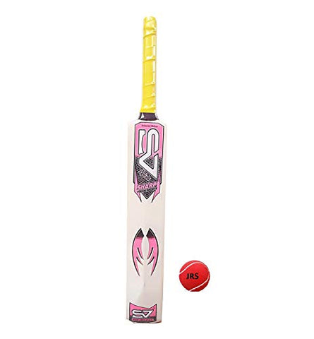 Image of JRS Sharp Vision Cricket Cricket Bat with Free Ball for Boys & Kids (Sticker multibrands) 10-14 Year Boys