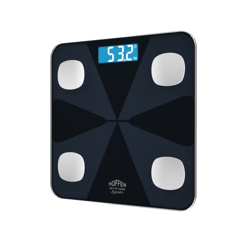 Hoffen India HO19 Electronic Digital Personal Body Bathroom Weighing scale, Weight machine Battery Included , 2 Years Warranty ( Legender series Addition)