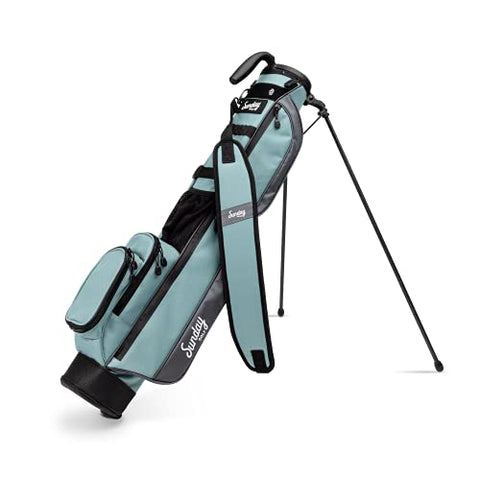 Sunday Golf Loma Bag - Lightweight Golf Bag with Strap and Stand – Easy to Carry Pitch n Putt Golf Bag – Golf Stand Bag for The Driving Range, Par 3 and Executive Courses, 31 Inches Tall (Seafoam)