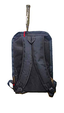 Image of HeadTurners Pro Badminton Backpack Kitbag with Shoe Pocket (Red Camo, Black )
