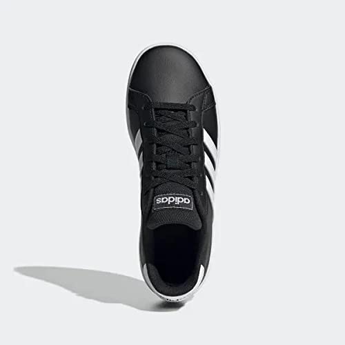 Adidas Unisex-Child Grand Court K CBLACK FTWWHT Tennis Shoes-6 UK (EF0102)