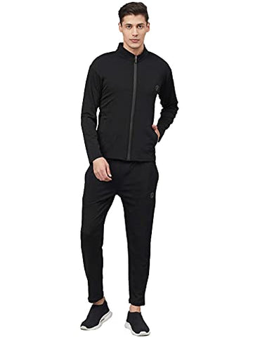 Image of CHKOKKO Men's Regular Fit Track Pant (SPMLWR113BLACKXL_Black_XL)