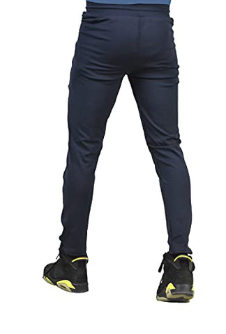 Image of SELLOUS MAKES YOU FEEL LIKE SHOPPING WITH DEVICE Men's Slim Fit Track Pants (Pack of 2)(Combo-Track-2440_Black & Blue_Large)